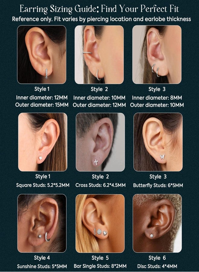 Staligue Hypoallergenic Surgical Steel Flat Back Earrings for Women Trendy 14K Gold Cartilage Earring Helix Conch Tragus Piercing Jewelry Earring Stacks Small Hoop Flatback Earrings Sets for Multiple Piercing - Image 2